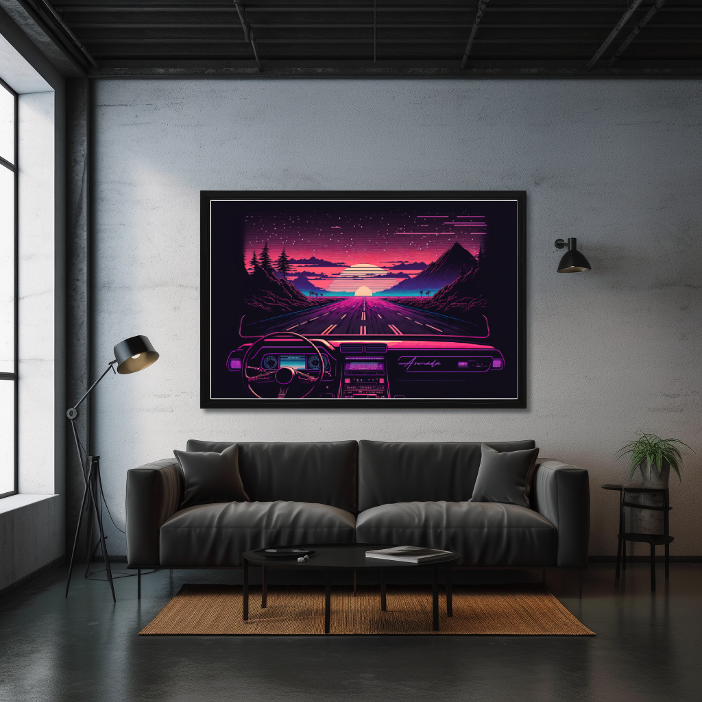 Night Rider - Horizontal Matte Poster