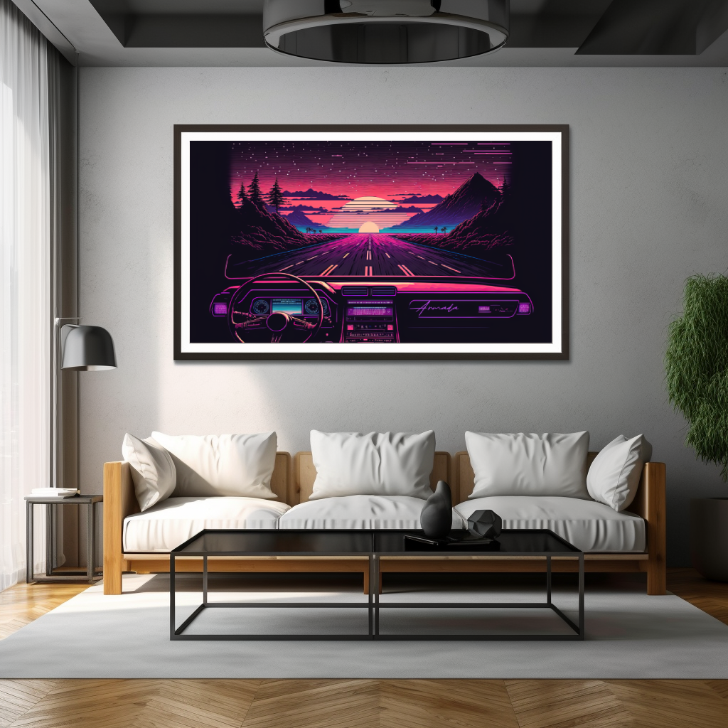 Night Rider - Horizontal Matte Poster