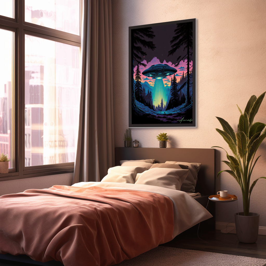 Starship Odyssey - Vertical Matte Poster