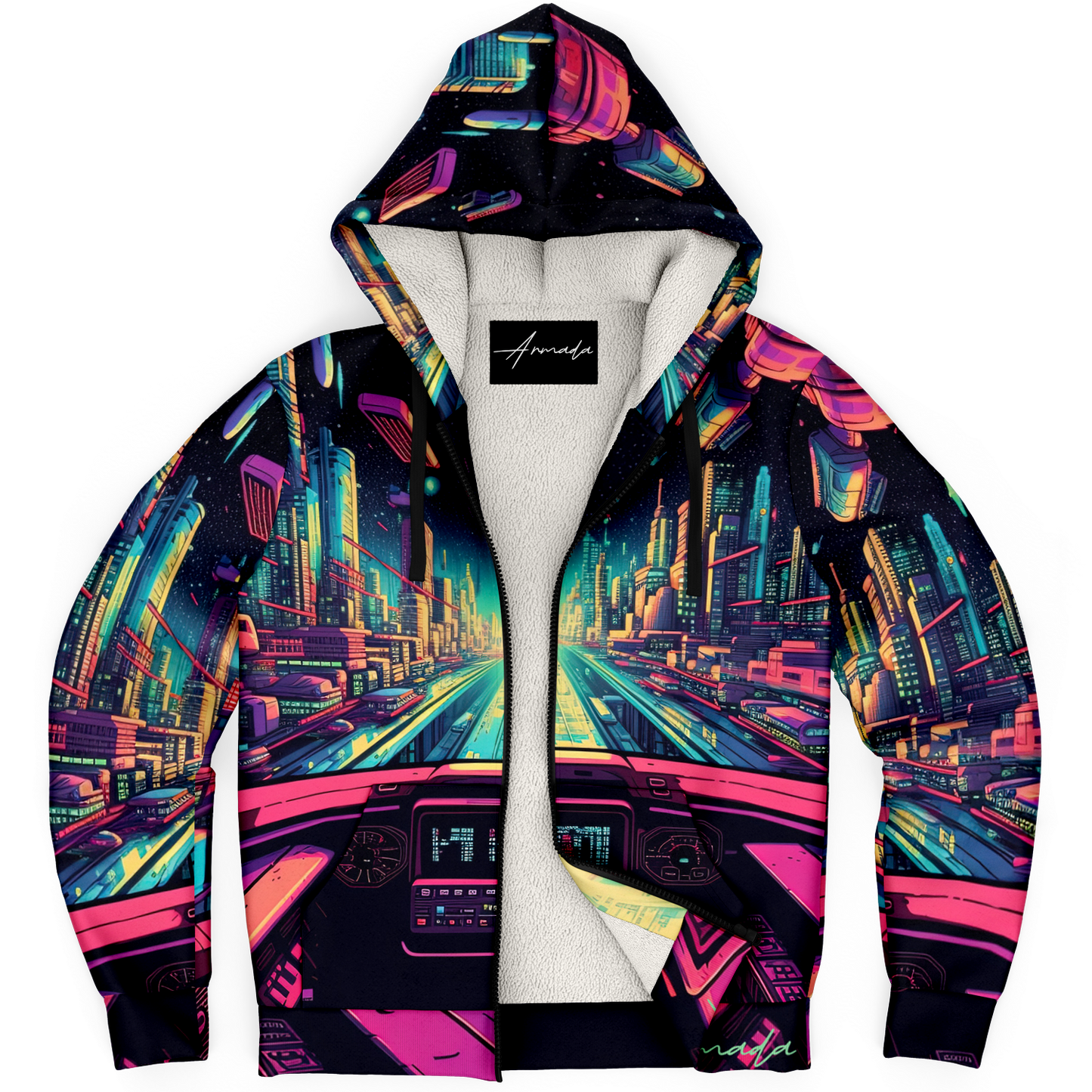 The Hyperlapse - Microfleece Ziphoodie