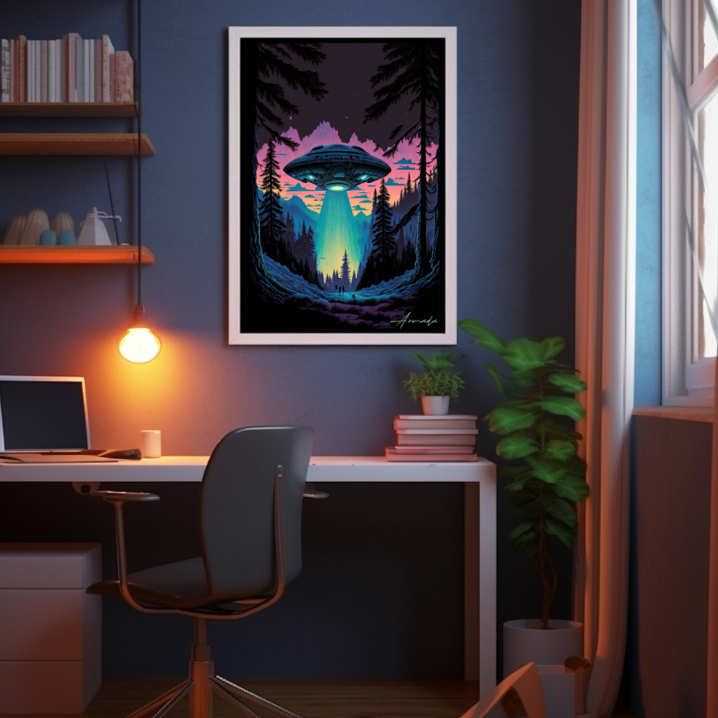 Starship Odyssey - Vertical Matte Poster