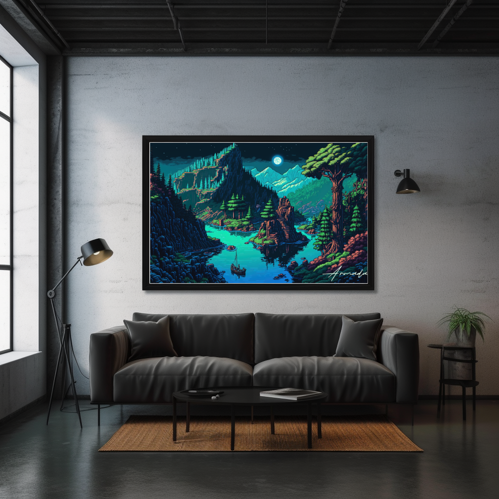 Twilight Lake - Horizontal Matte Poster