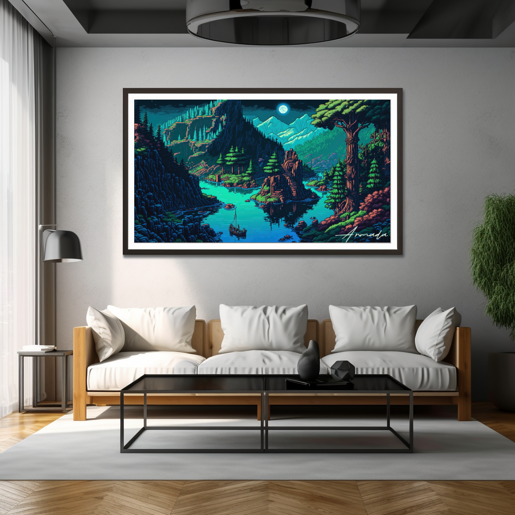 Twilight Lake - Horizontal Matte Poster