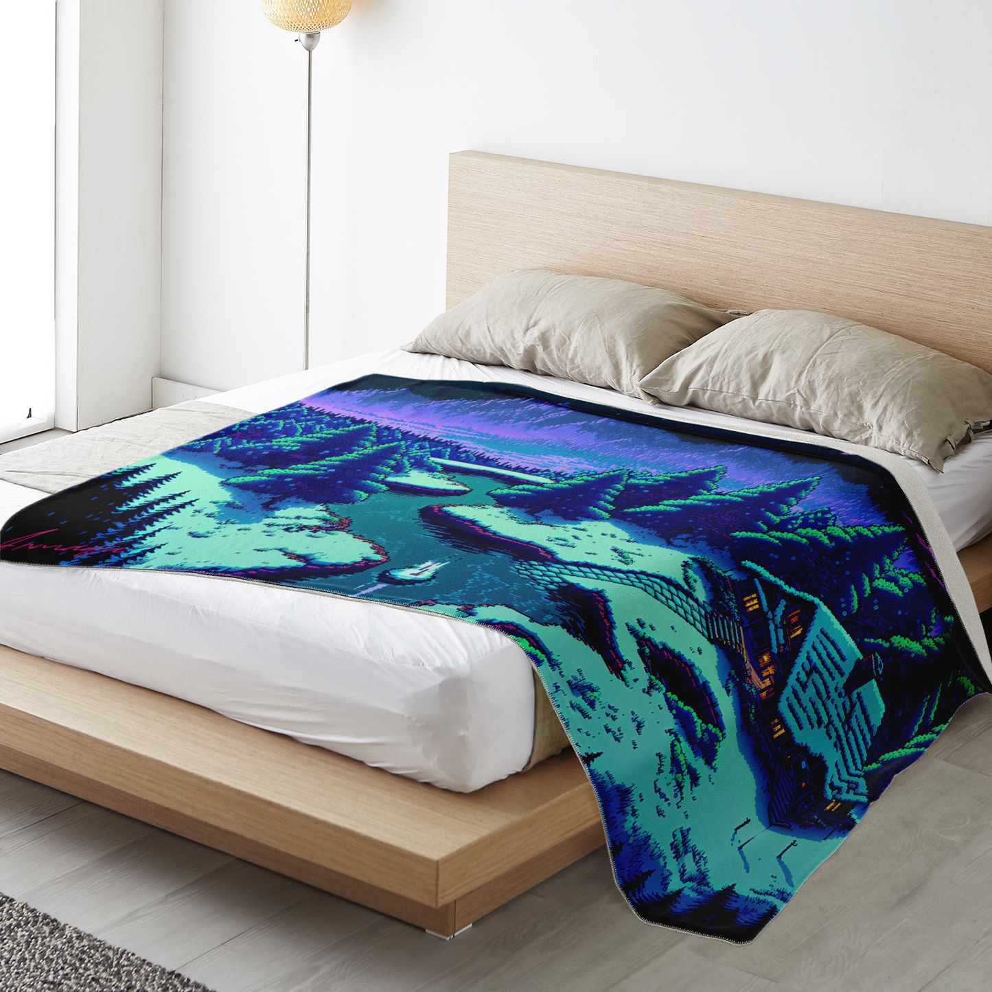 Hidden Creek Lodge - Premium Microfleece Blanket