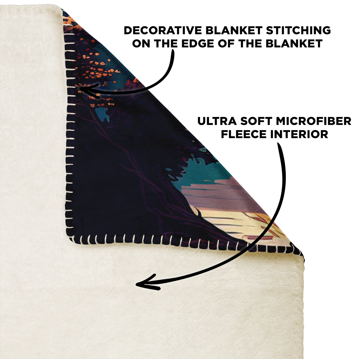 Chasm of the Frost Giants - Premium Microfleece Blanket