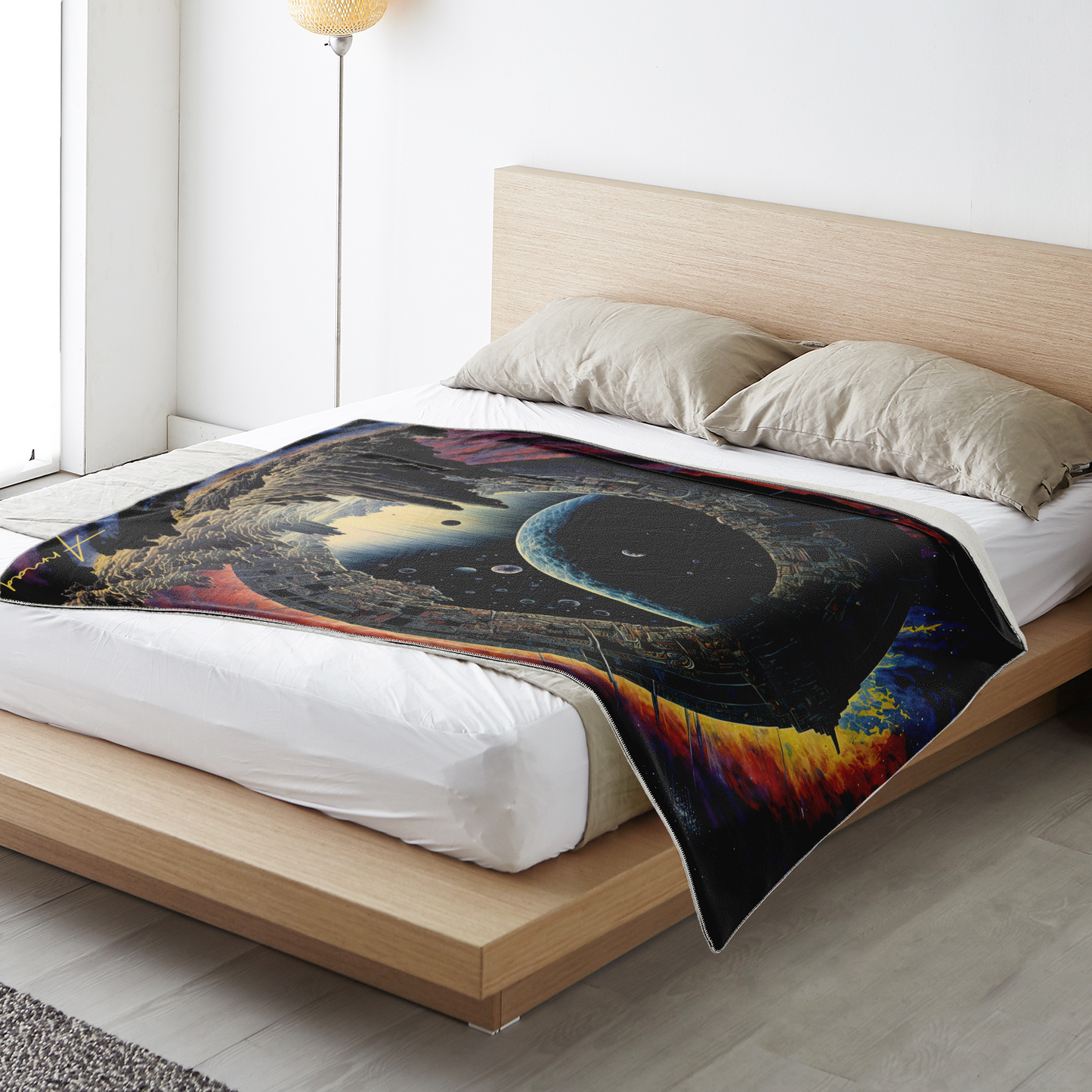 Astral Gate - Premium Microfleece Blanket