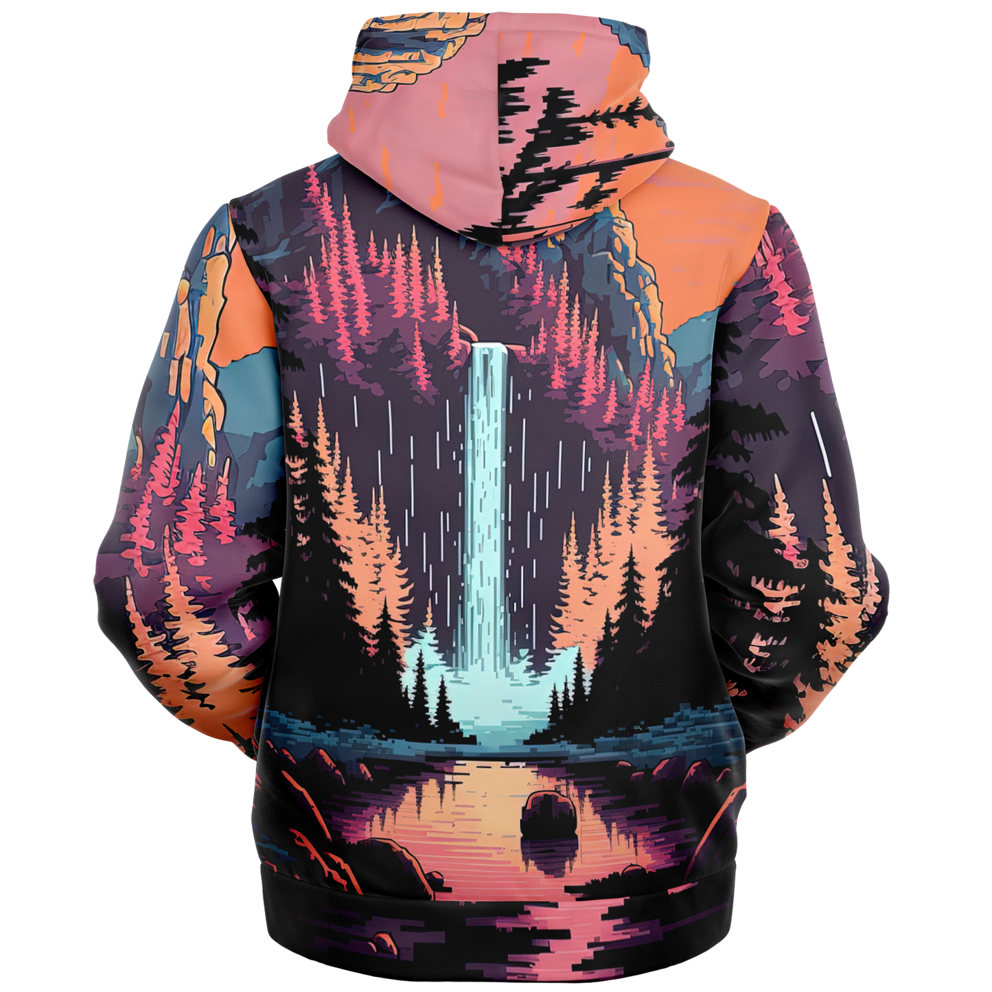 Wind River Falls - Microfleece Ziphoodie