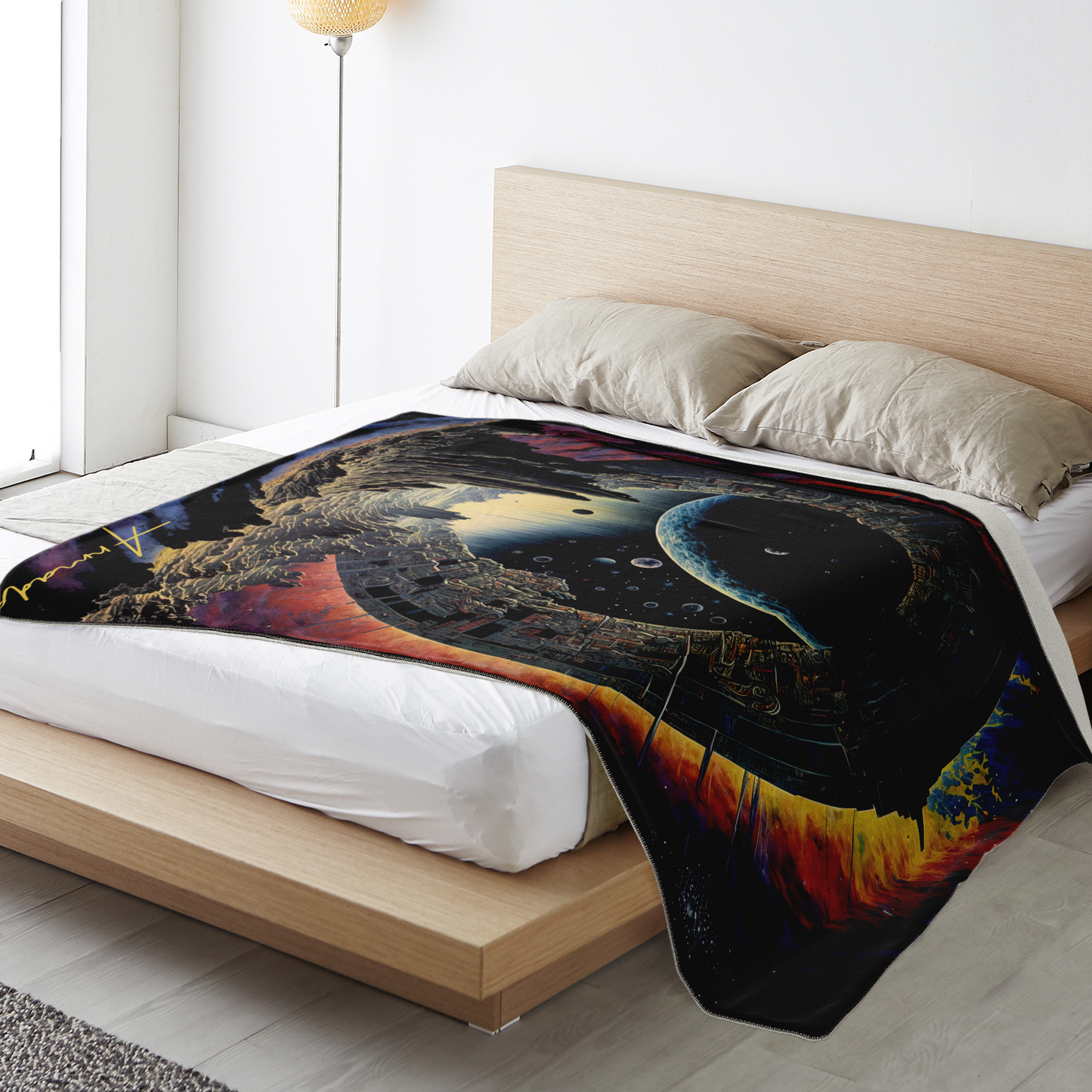 Astral Gate - Premium Microfleece Blanket