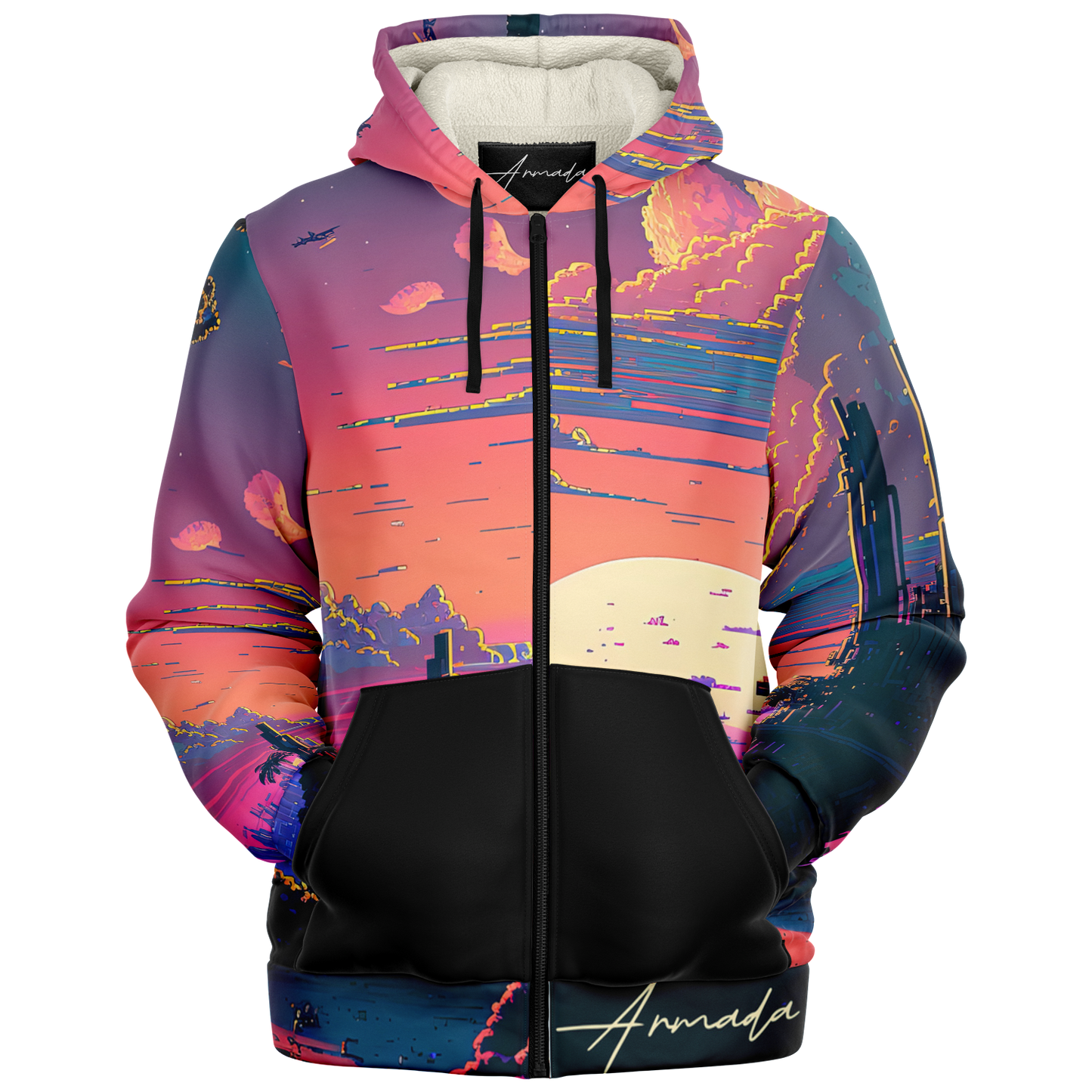 Sky Street - Microfleece Ziphoodie