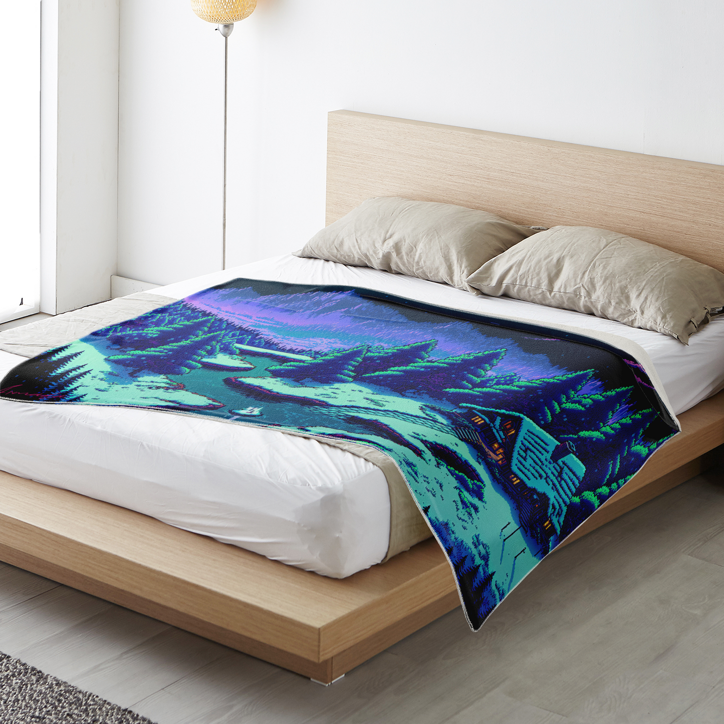 Hidden Creek Lodge - Premium Microfleece Blanket