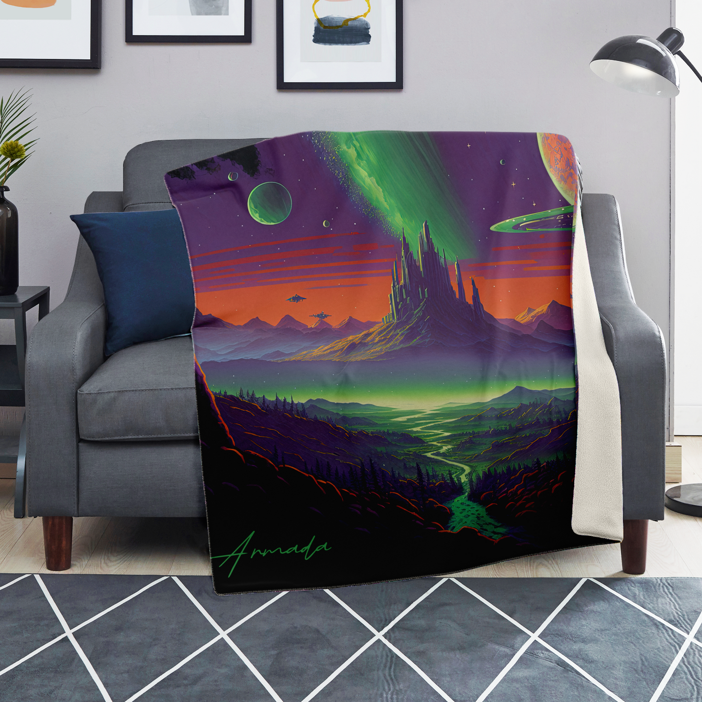 Odd World - Premium Microfleece Blanket