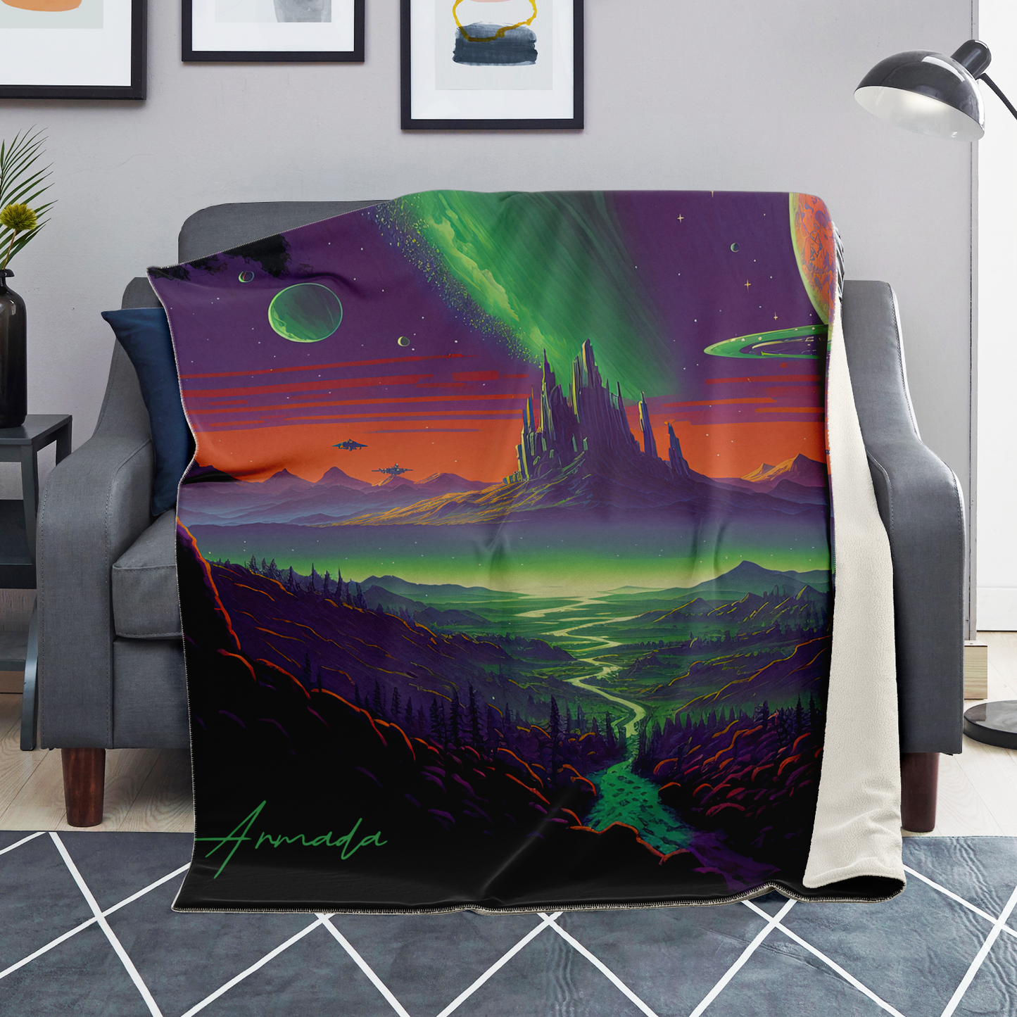 Odd World - Premium Microfleece Blanket