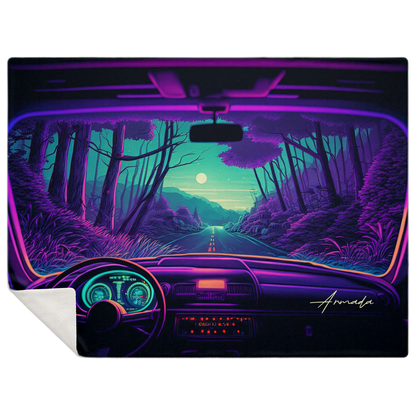 Wanderlust Drive - Premium Microfleece Blanket