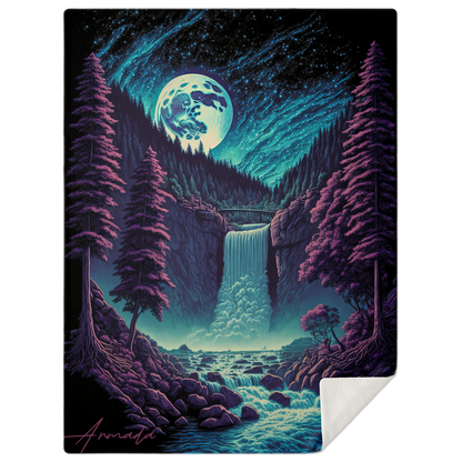 Midnight Solitude - Premium Microfleece Blanket