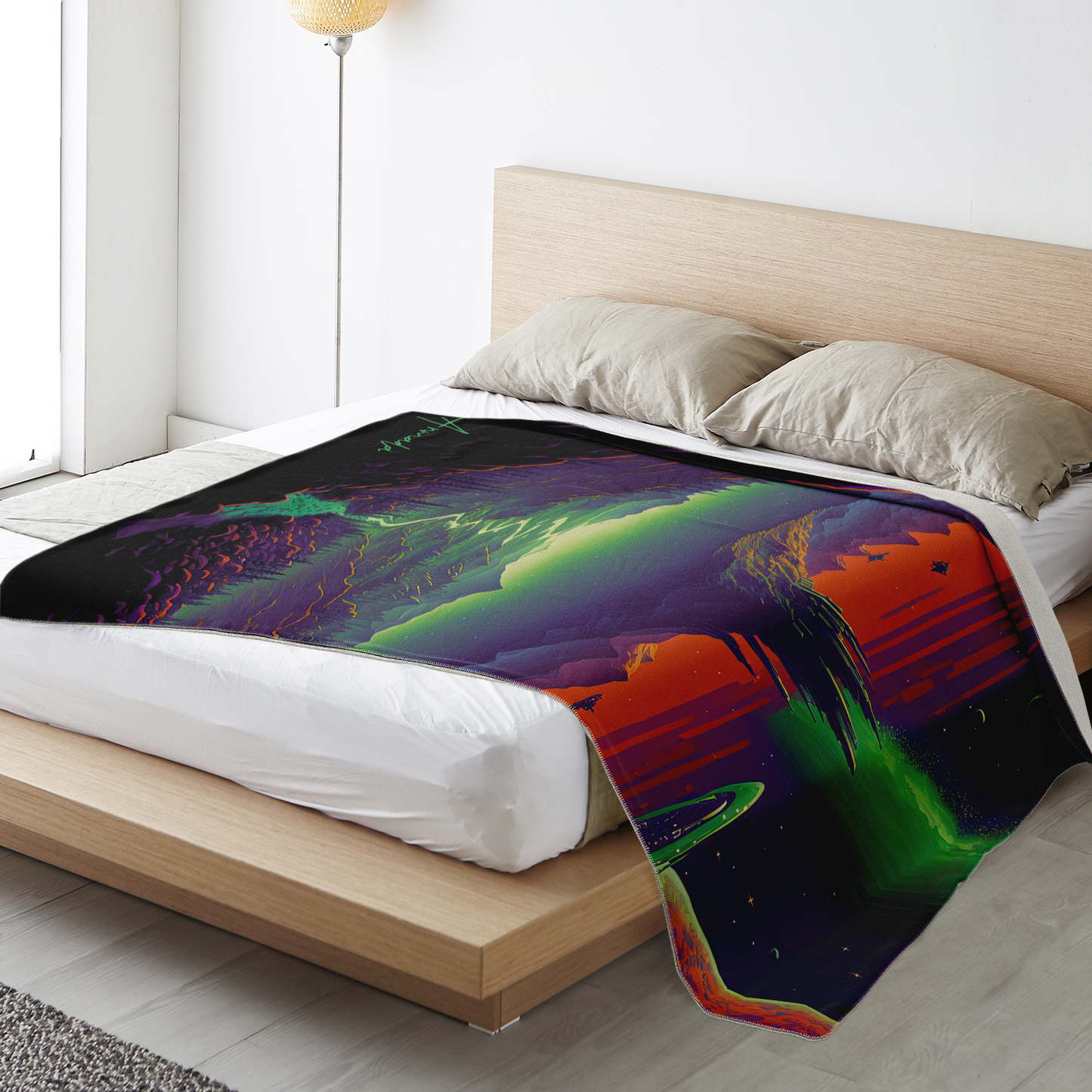 Odd World - Premium Microfleece Blanket