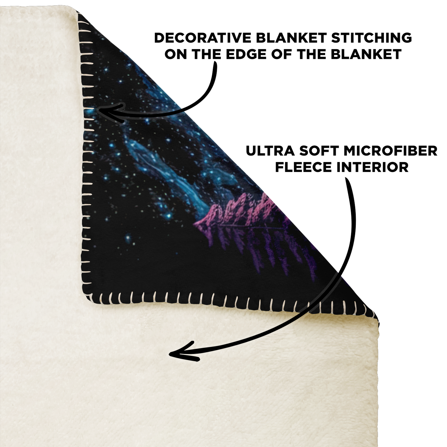 Midnight Solitude - Premium Microfleece Blanket