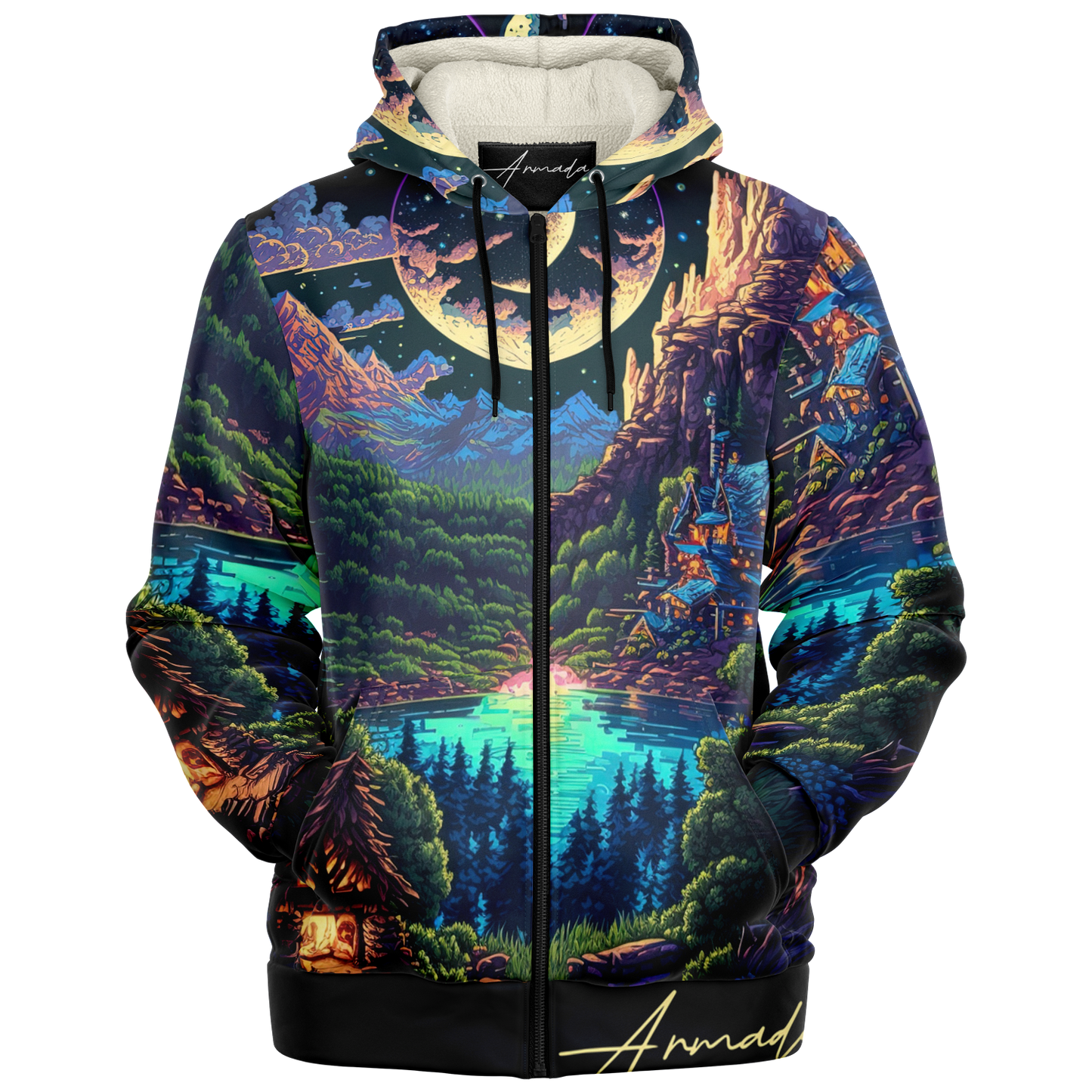 Mystical Grotto - Microfleece Ziphoodie