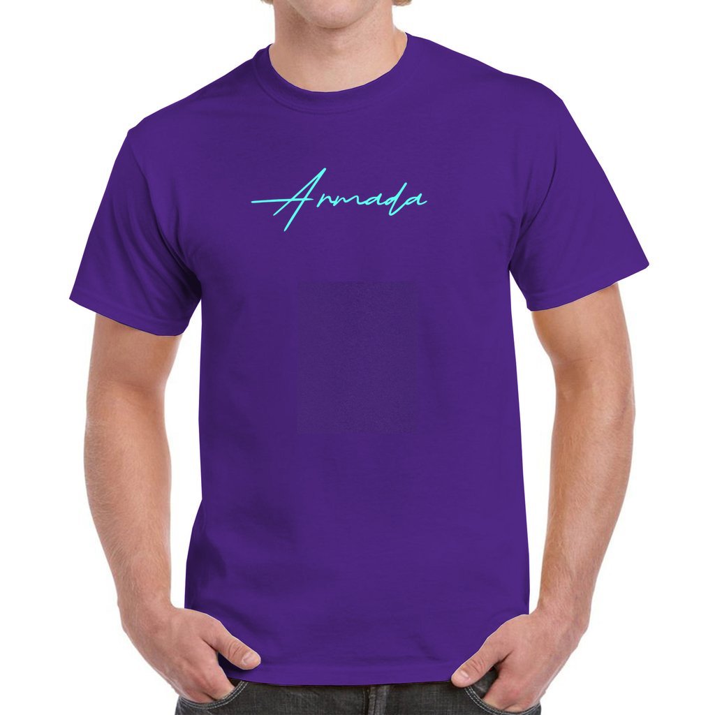 The Armada Project Classic Blue Logo Purple T Unisex Heavy Cotton T